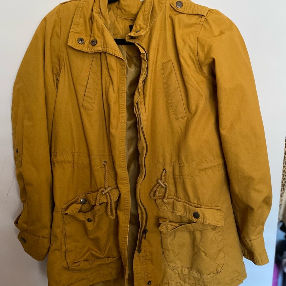 mustard utility jacket